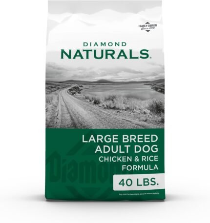 Diamond Naturals Large Breed Adult Dry Dog Food, Chicken & Rice, 40lb