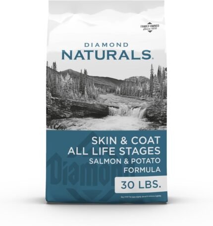 Diamond Naturals Skin & Coat Puppy, Adult & Senior Dry Dog Food Salmon 30lb