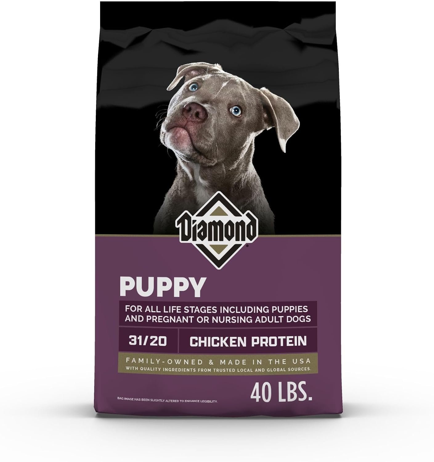 Diamond Puppy High Protein Dry Dog Food, Chicken Protein, 40lb Diamond Puppy High Protein Dry Dog Food, Chicken Protein, 40lb
