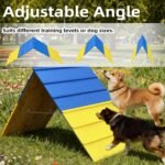 Dog Agility A Frame for Large Dogs, 82” x 23” Dog Agility Course Backyard Set, Dog Agility Equipment Outdoor for Jumping Climbing - Image 2