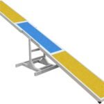 Dog Agility Seesaw – 118″x13″x21″ Dog Agility Training Equipment for Backyard Obstacle Courses, Weather Resistant & 2-Level Height Adjustable