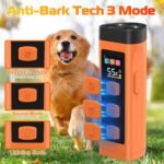 Dog Bark Deterrent Device, 3X Ultrasonic Dog Trainer, Anti Barking Device with 65FT Range, Humane Bark Control for Dogs, 3 Training Modes, Works Indoors & Outdoors - Image 2