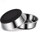 Dog Bowls, Food Grade Stainless Steel for Food and Water, 2-Pack, 3 Cups