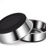 Dog Bowls, Food Grade Stainless Steel for Food and Water, 2-Pack, 3 Cups