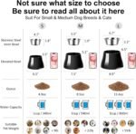 Dog Bowls,Cone Friendly Non Slip Single Dog Bowl with Stainless Steel Inner, Raised Bowls for Small and Medium Dogs Spaniel Dogs Long Ear, High Capacity, L/3 Cups Black - Image 2