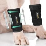 Dog Brace Front Leg Wrist Support, Canine Dog Carpal Brace Splint, Prevents Injuries and Sprains, Protects Carpus Joint Wounds Heals, Helps with Loss of Stability Caused by Arthritis