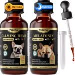 Dog Calming & Melatonin Drops, Day & Night Calm Support Set for Anxiety