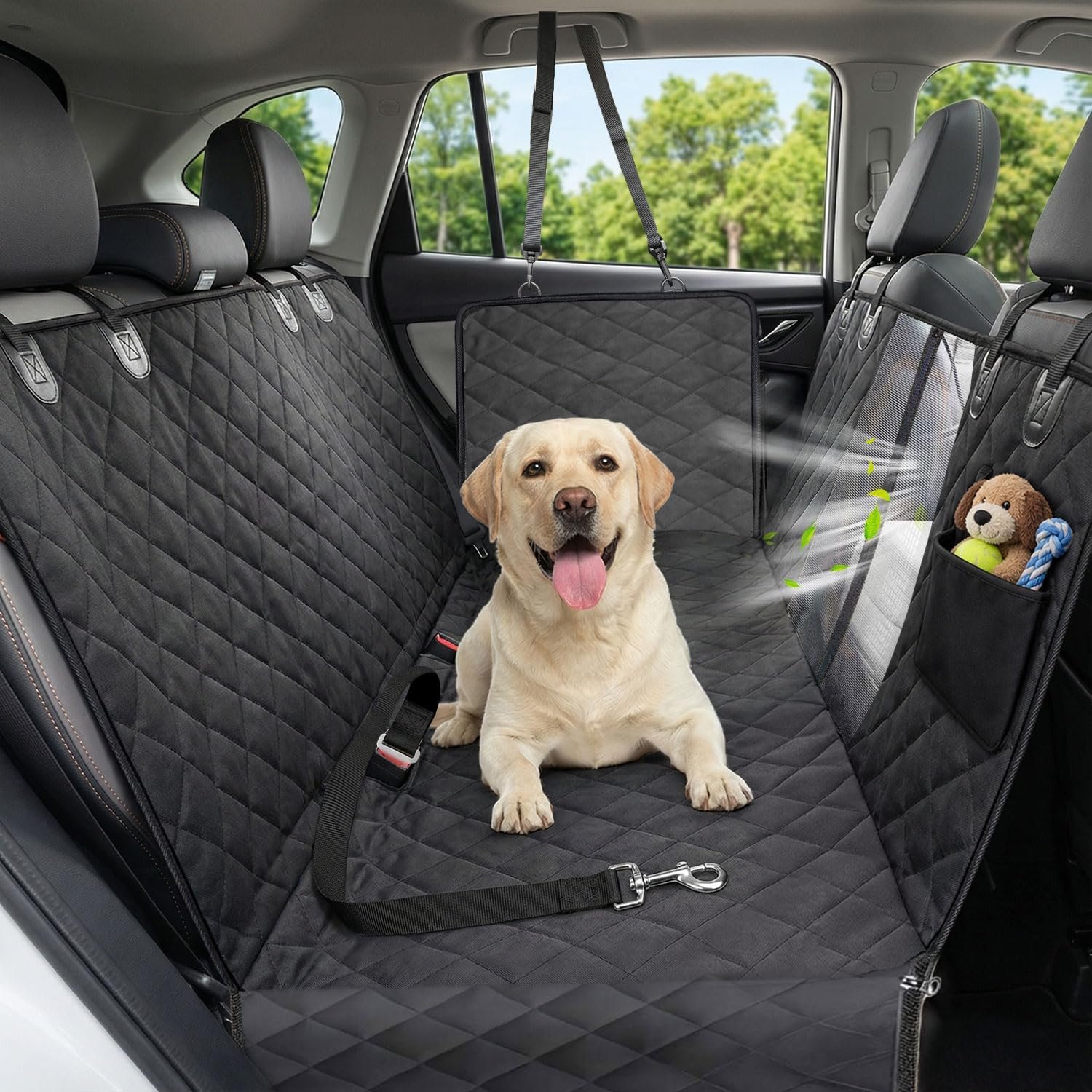 Dog Car Seat Cover, 600D Heavy Dute Car Seat Cover for Dogs Pets, 100% Waterproof Anti-Scratch Nonslip Dog Hammock for Cars, Seat Covers Protector with SeatBelt for Sedan SUV Truck Standard Black Dog Car Seat Cover, 600D Heavy Dute Car Seat Cover for Dogs Pets, 100% Waterproof Anti-Scratch Nonslip Dog Hammock for Cars, Seat Covers Protector with SeatBelt for Sedan SUV Truck Standard Black