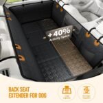 Dog Car Seat Cover for Back Seat, Hard Bottom Back Seat Extender for Dog - Image 2