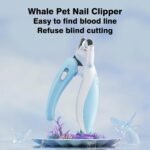 Dog & Cat Nail Clippers with LED Light, Illuminates Nails Helps See Quick, Pet Nail Trimmer with Sharp Stainless Steel Blades, Nail Catcher, Safety Lock for Dog, Cat, Rabbit, Guinea Pig (CoffeeBrown) - Image 2