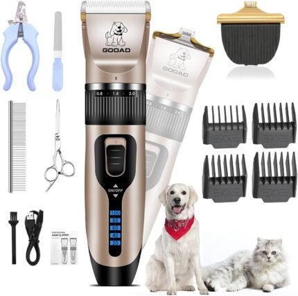 Dog Clippers Grooming Kit and Trimmer for Small and Large Dogs Cats