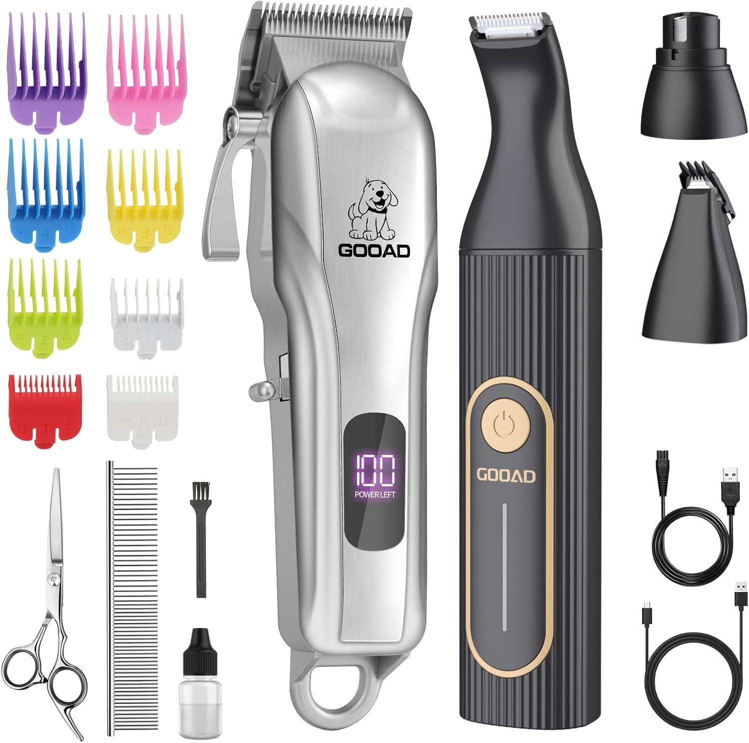 Dog Clippers Grooming Kit with Paw Trimmer for Thick/Matted/Knotted/Hair Dog Clippers Grooming Kit with Paw Trimmer for Thick/Matted/Knotted/Hair
