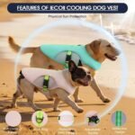 Dog Cooling Shirt for Hot Weather, Cooling Vest for Dogs with Leash Ring - Image 2