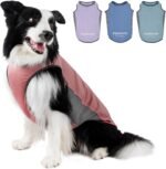 Dog Cooling Vest with Soft Stretchy Breathable,Brier Rose,L