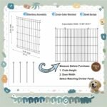 Dog Crate Divider Panel 2-Pack, 27.95" H x 19.96-36.61" W, Glossy Black - Image 2