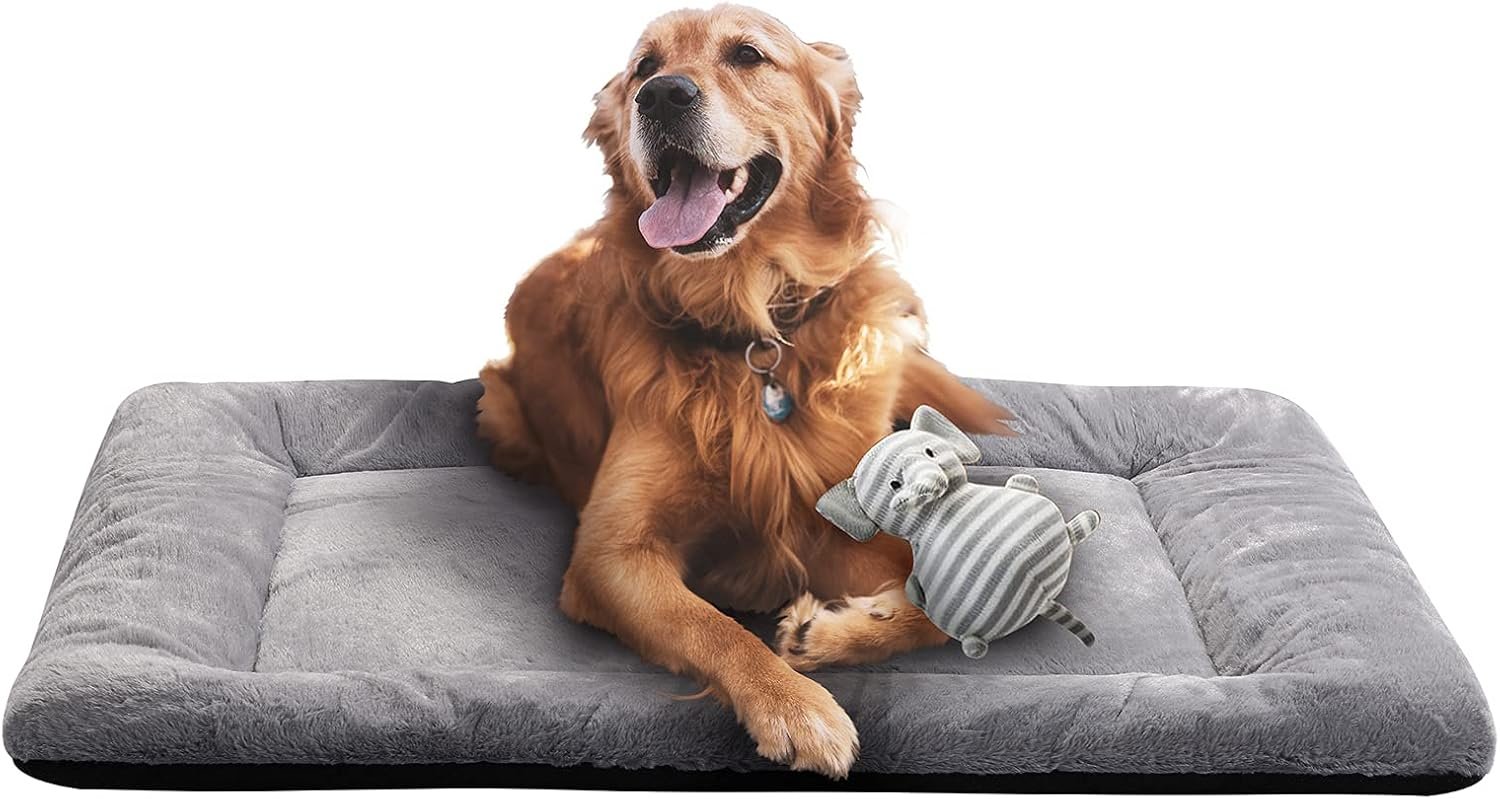 Dog Crate Pad Washable Dog Bed for Crate Large Cozy Mat 42-Inch Gray Dog Crate Pad Washable Dog Bed for Crate Large Cozy Mat 42-Inch Gray