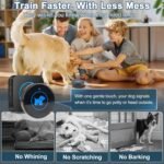 Dog Door Bell for Potty Training, Easy-Touch Wireless Dog Doorbell for Dogs to Go Outside, IP65 Waterproof, 1000ft Range, 55 Melodies & 5 Volume Levels, 1 Buttons - Image 2
