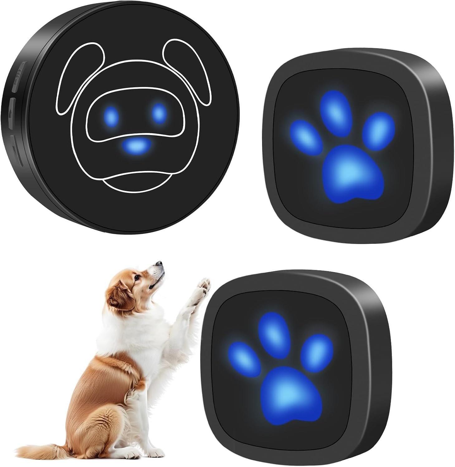 Dog Door Bell for Potty Training, Wireless Dog Doorbell Ring to Go Outside, IP65 Waterproof Touch Buttons, 55 Melodies & 1000 Feet Range Dog Door Bell for Potty Training, Wireless Dog Doorbell Ring to Go Outside, IP65 Waterproof Touch Buttons, 55 Melodies & 1000 Feet Range