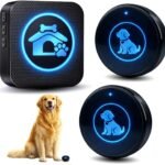 Dog Door Bell for Potty Training, Wireless Dog Doorbells to Go Outside, 1000 Feet Long Range, IP65 Waterproof, 60 Melodies & Adjustable Volume (2 Buttons)