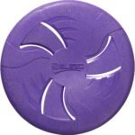 Dog Flying Disc, Flexible TPR Dog Fetch Toy, 9.06 inch, Purple