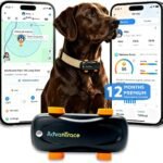 Dog GPS Tracker, Virtual Fence & AI Health Monitor, Waterproof (with 12 M Sub)