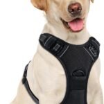 Dog Harness, No Pull Pet Vest for Large Dog, Easy On & Off, Black, Large