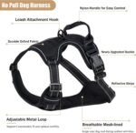 Dog Harness, No Pull Pet Vest for Large Dog, Easy On & Off, Black, Large - Image 2