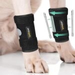 Dog Leg Brace Front Wrist or Carpal Support for Canine Dogs, Brace Compression Wraps with Metal Splints, Prevents Ankle Injuries&Sprains, Helps with Loss of Stability Caused by Arthritis