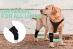 Dog Leg Brace for Rear Hock & Ankle, Canine Hind Leg Joint Compression Wrap for Torn ACL & CCL, Back Leg Injury and Sprain Protection, Helps with Elderly Dogs Activies and Arthritis (L) - Image 2