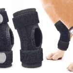 Dog Leg Braces for Rear Legs, Hock Brace for Back Legs with Metal Strips and Safety Reflective Straps for Short Legs, Joint Warps Support for Hind Legs Injuries Sprains Arthritis (Medium(1Pair)
