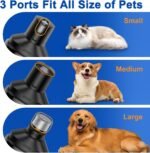 Dog Nail Grinder, Quiet and Low-Vibration Dog Nail Trimmers for Large Dogs, Medium, Small Dogs Cats Pets, Upgrade Professional Electric Pet Paws Toenail Grooming Tool Black - Image 2