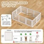 Dog Playpen Indoor,Puppy Playpen,White 23.6" H, 10 Panels - Image 2