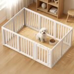Dog Playpen Indoor,Puppy Playpen,White 23.6" H, 10 Panels