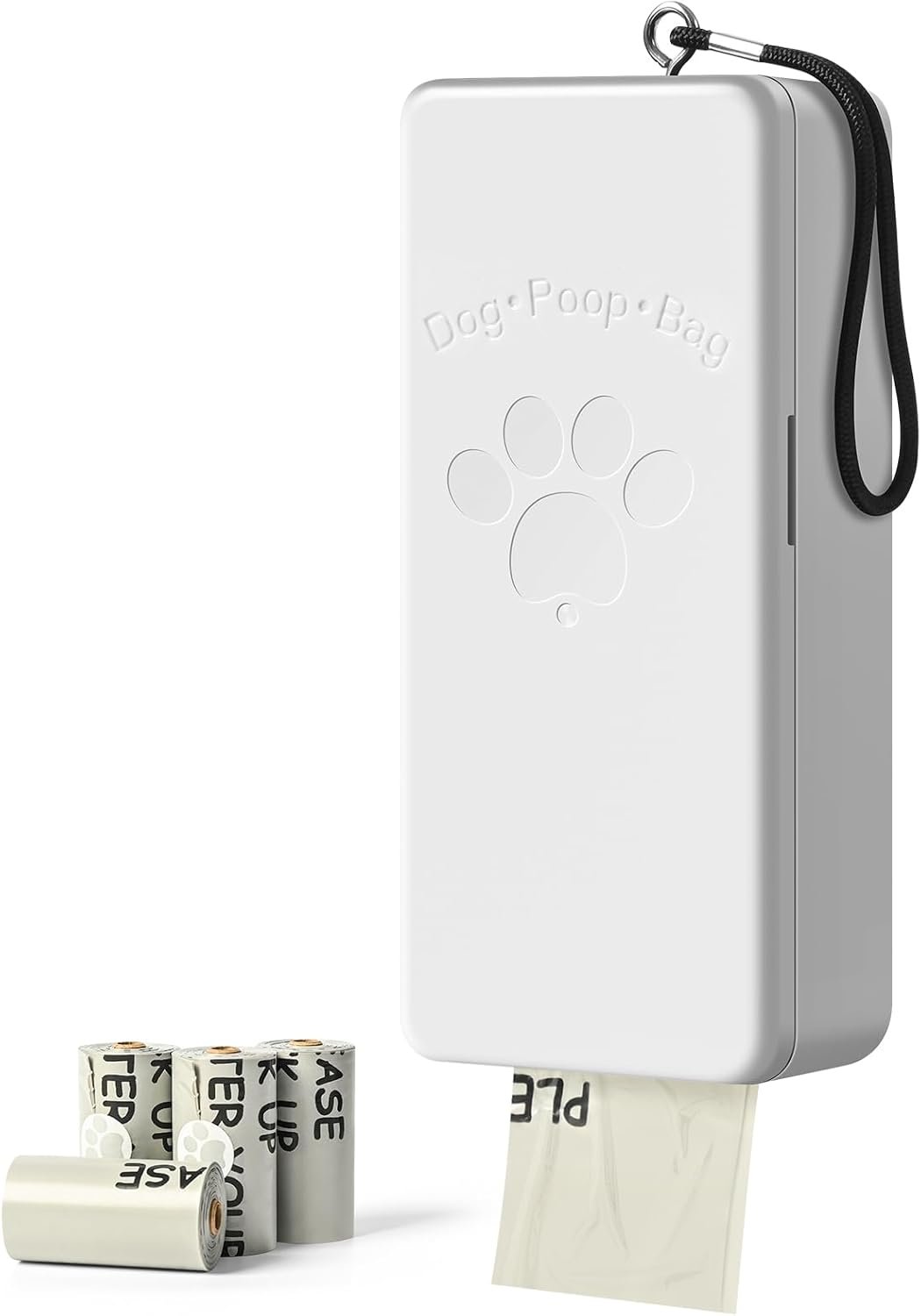 Dog Poop Bag Dispenser Wall Mount with Magnetic Lid, Quick Pull & Easy Access, White Dog Poop Bag Holder for Outdoor Yard, Includes 4 Rolls (60 Bags) Dog Poop Bag Dispenser Wall Mount with Magnetic Lid, Quick Pull & Easy Access, White Dog Poop Bag Holder for Outdoor Yard, Includes 4 Rolls (60 Bags)