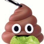 Dog Poop Bag Dispenser for Dog Leash, Poop Shape Sturdy Holder