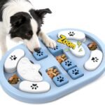 Dog Puzzle Toy, Interactive Treat Dispensing Toys, Gray