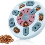 Dog Puzzle Toy, Treat Dispensing Interactive Dog Toys, Blue