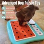 Dog Puzzles for Smart Dogs,Level 3 Interactive Dog Treat Puzzle for Iq Training, Dog Puzzle Toy for Large Medium Small Dogs with Squeaky Dog Button Design - Image 2