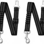Dog Seat Belt 2Pcs, Retractable Pet Car Harness, Adjustable Dog Seat Belts