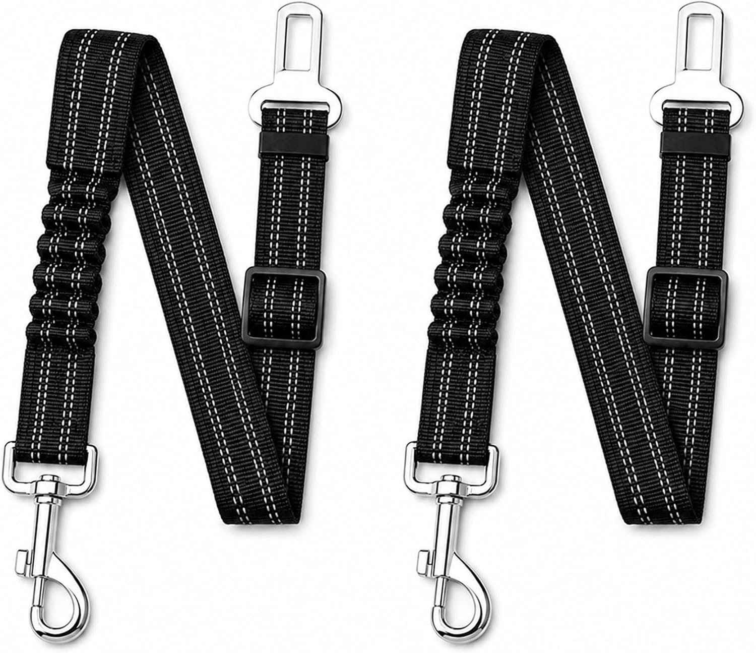 Dog Seat Belt 2Pcs, Retractable Pet Car Harness, Adjustable Dog Seat Belts Dog Seat Belt 2Pcs, Retractable Pet Car Harness, Adjustable Dog Seat Belts