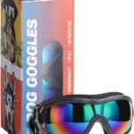Dog Sunglasses Dog Goggles, UV Wind Dust Fog Protection Pet Glasses Eye Wear with Adjustable Strap for Medium or Large Size (Laser)