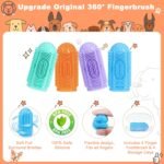 Dog Toothbrush Finger Toothbrush Dogs Tooth Brushing Kit 4Pack Dogs Finger Toothbrushes for Dog Teeth Cleaning& Dental Care Doges Tooth Brush Pet Toothbrush - Image 2
