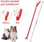 Dog Toothbrush Set of 8 – Dual Headed Dental Hygiene Brushes for Small to Large Dogs, Easy Teeth Cleaning & Dental Care,Dog Tooth Brushes for Small to Large Dogs, Cats, and Most Pets - Image 2