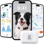 Dog Tracker GPS, Real Time Tracking & Virtual Fence 1-Year Service Included