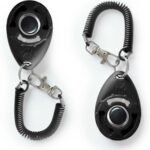 Dog Training Clicker – Essential Clickers for Obedience Training, Positive Reinforcement for Puppies and Adult Dogs – For Owners and Professional Trainers – Safe for Pets – Two Pack