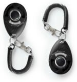 Dog Training Clicker - Essential Clickers for Obedience Training, Positive Reinforcement for Puppies and Adult Dogs - For Owners and Professional Trainers - Safe for Pets - Two Pack