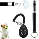 Dog Training Clicker and Whistle for Training & Recall - With Lanyard