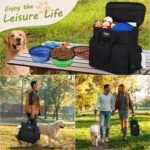 Dog Travel Bag Airline Approved–Pet Travel Tote with Collapsible Bowls,Food Containers & Feeding Mat–Multi-Pocket Organizer for Dogs & Cats, Durable & Water-Resistant for Hiking,Trips,Outdoors - Image 2