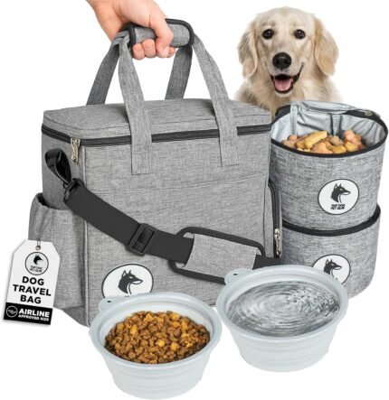 Dog Travel Bag for Supplies – Airline Approved Pet Backpack Organizer