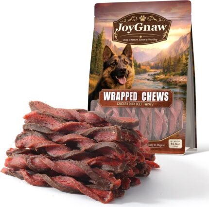 Dog Treats Chicken Duck Beef Jerky Twists 10.6 oz